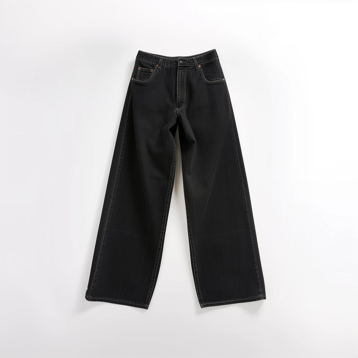 Urban – schwarze Wide-Leg-Jeans