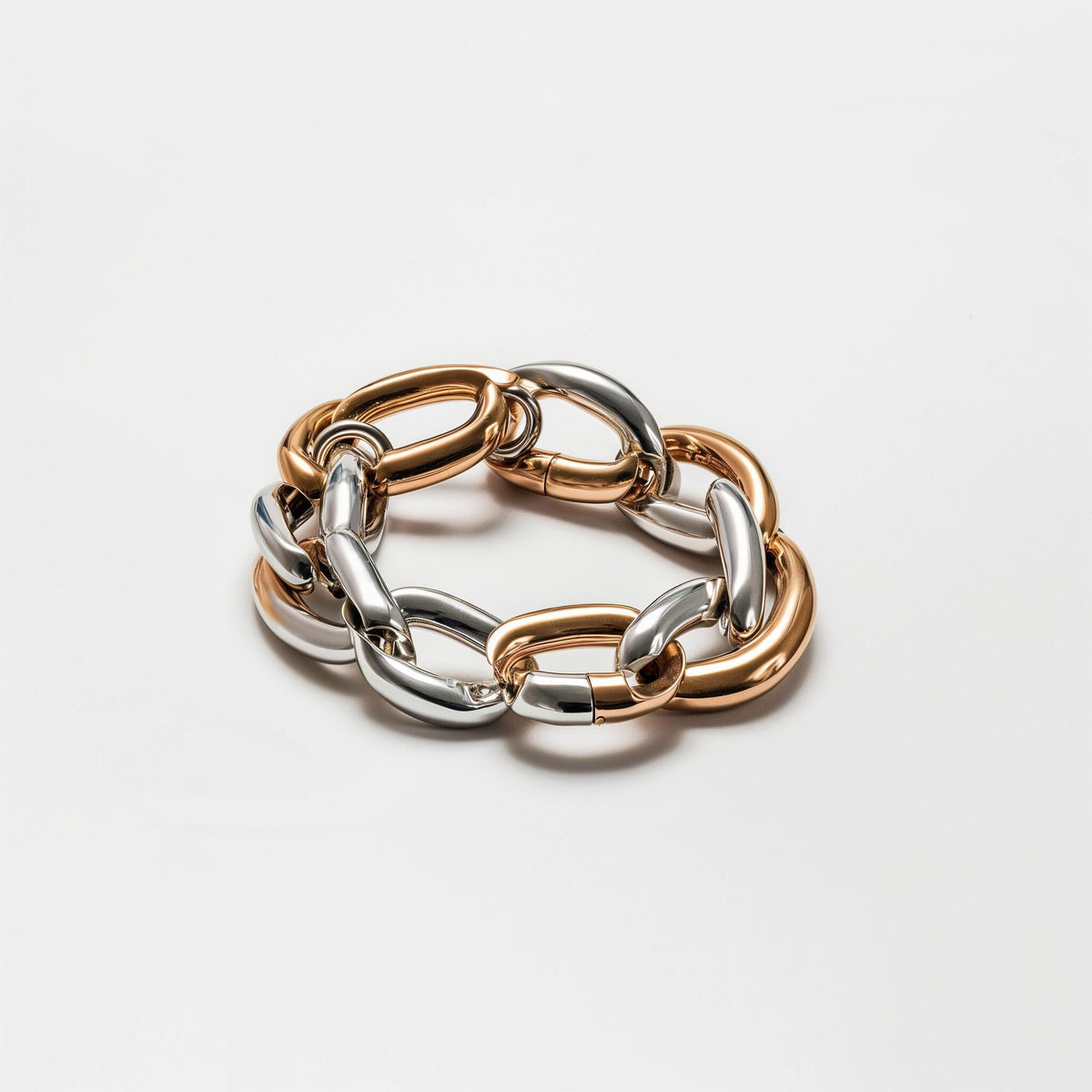 Duo – zweifarbiges Gliederarmband